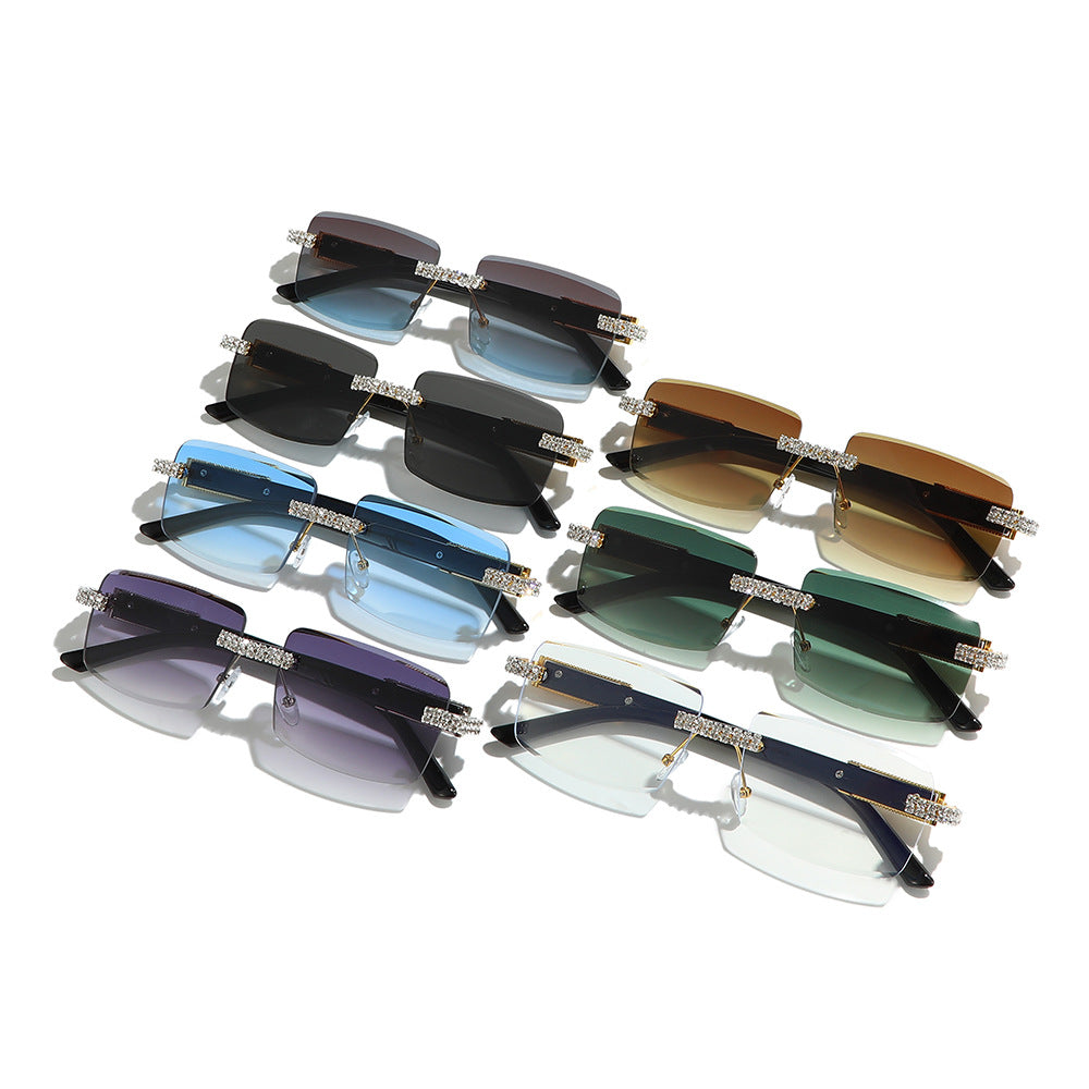 Dekorativer quadratischer Rahmen Modetrends Sonnenbrille Karnz