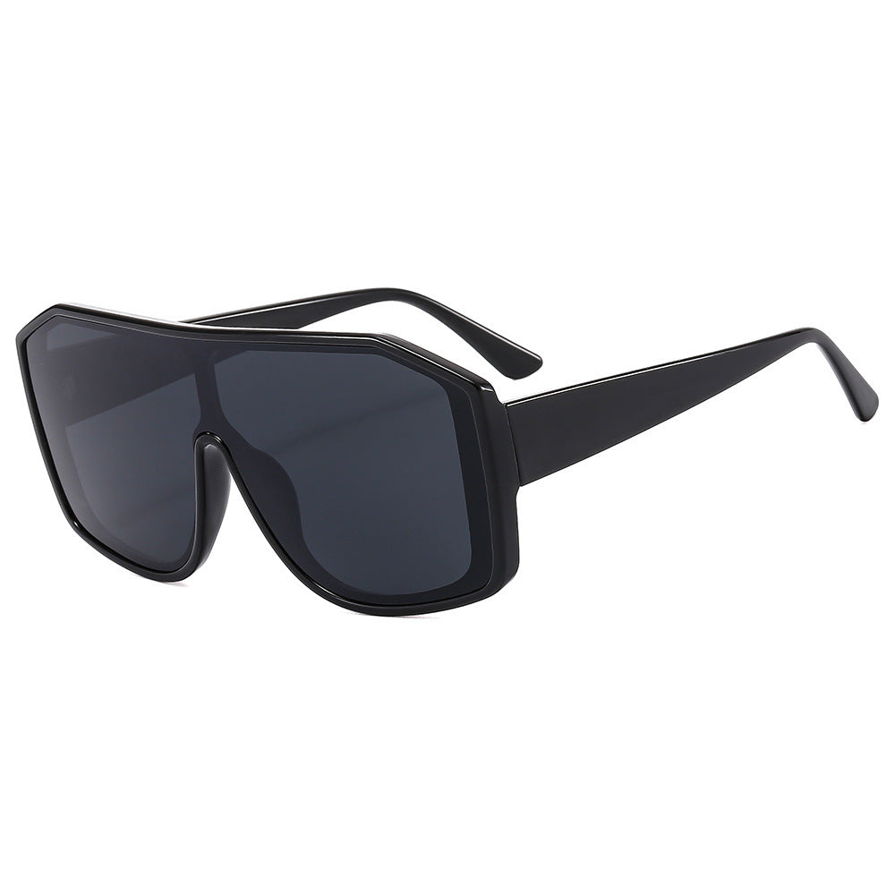 Damen Modische Oversized Sonnenbrille im extravaganten Animal-Print Design Karnz