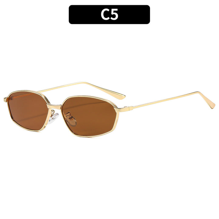 Elegante geometrische Rahmen Sonnenbrille