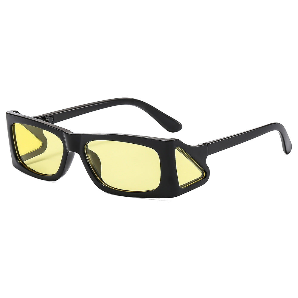 Damen extravagante Sonnenbrille im geometrischen Design Karnz