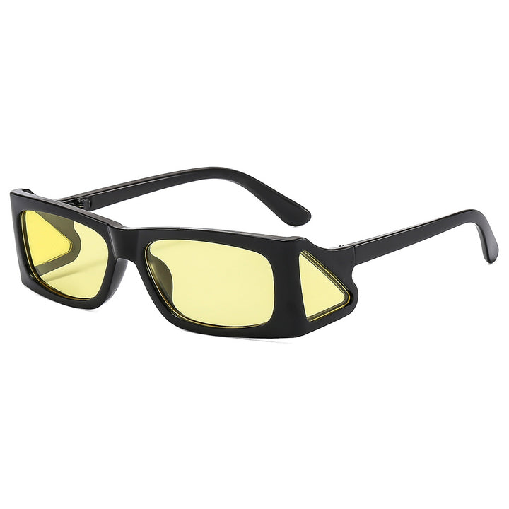 Damen extravagante Sonnenbrille im geometrischen Design Karnz