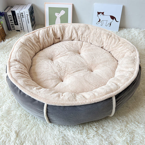 Plüsch Rund Komfort Hundebett