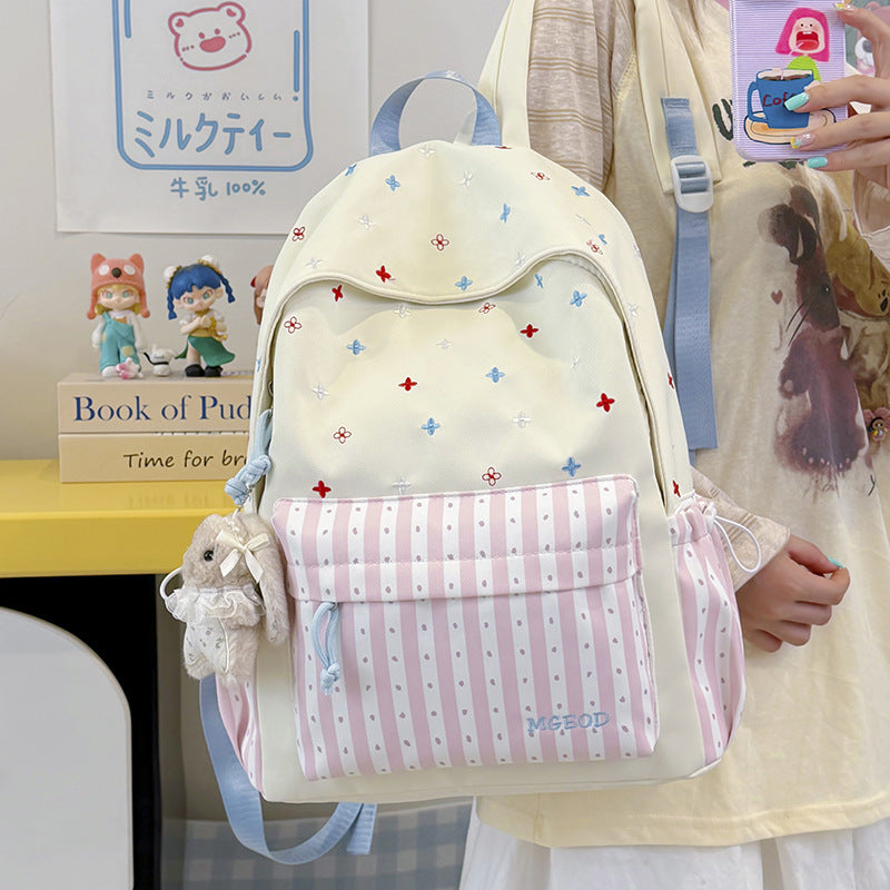 Dekorative Floral Bestickte Rucksack Karnz