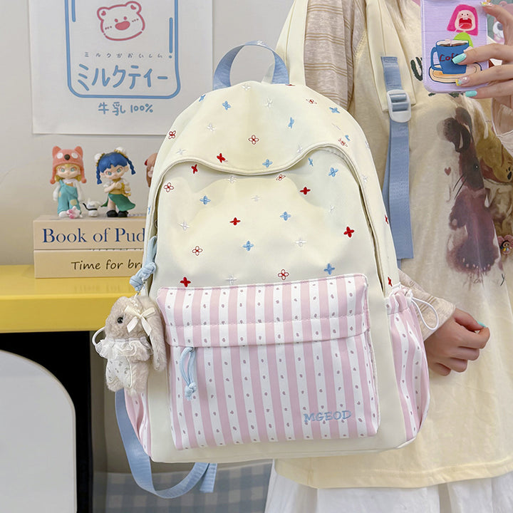 Dekorative Floral Bestickte Rucksack Karnz