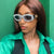 Damen Kristallverzierte Sonnenbrille Karnz