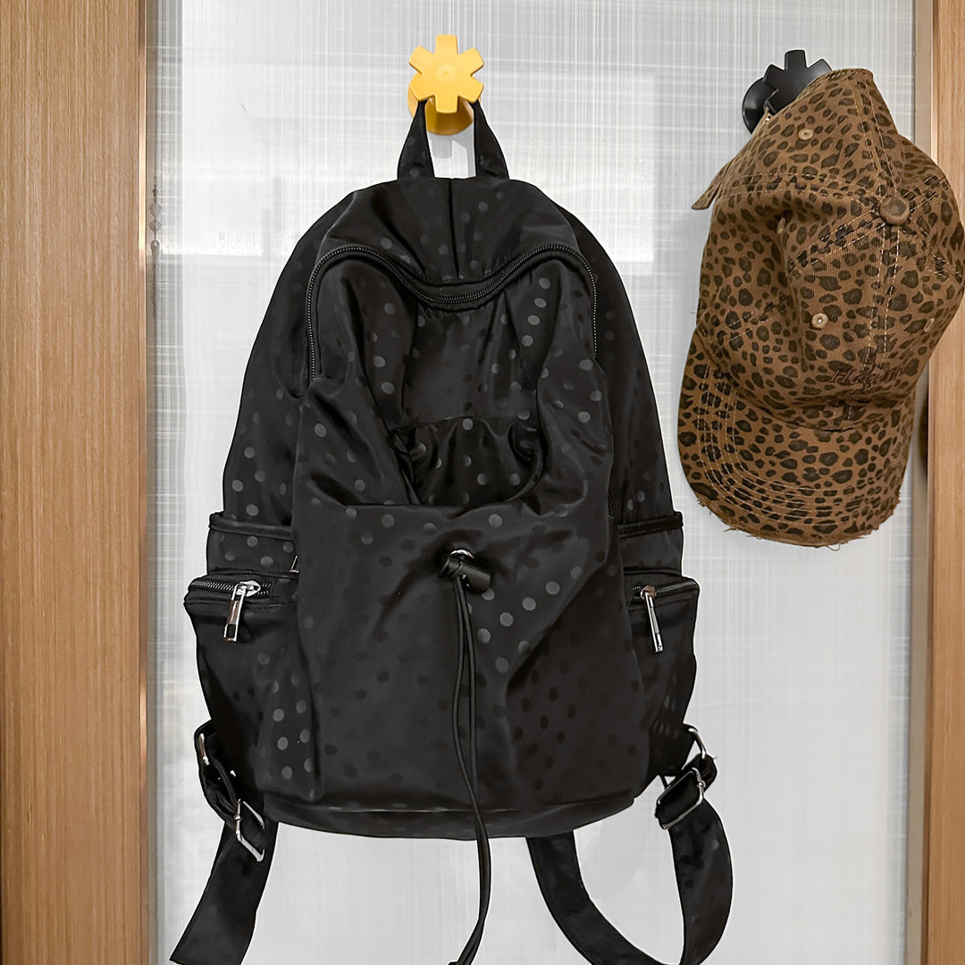 Stilvolle gepunktete Drawstring-Rucksack Karnz