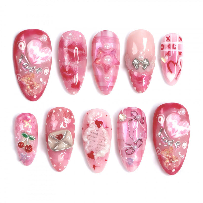 Dekoratives Themen Press-On Nagelkunst Set