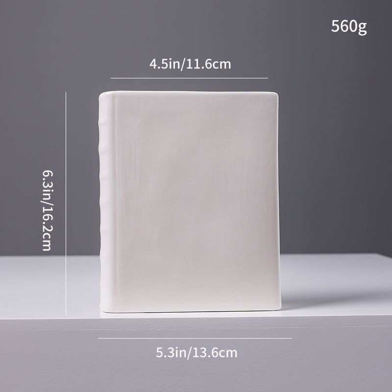 Dekorative Buch-förmige Keramik Skulptur Karnz