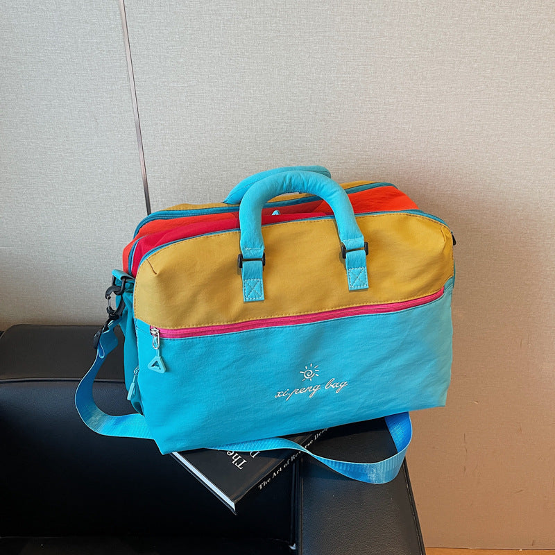 Vielseitige Farbblock Duffle Bag