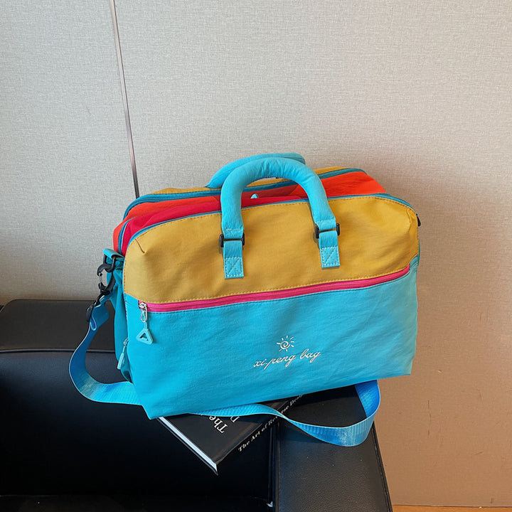 Vielseitige Farbblock Duffle Bag