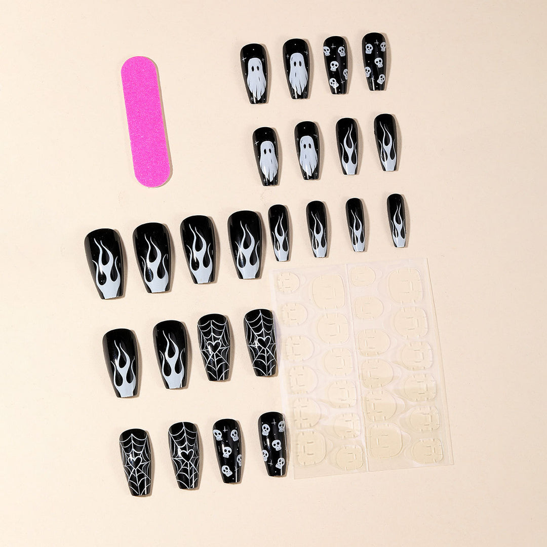 Halloween-Themen Acryl-Nagelset Karnz