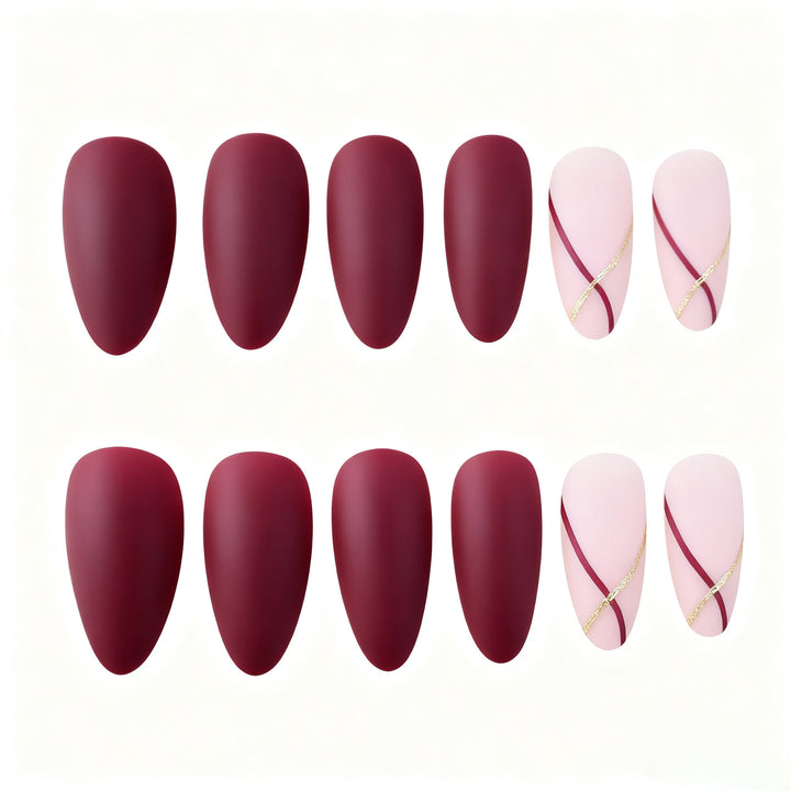 Elegante Matte Nagelkunst Verbesserungen Karnz