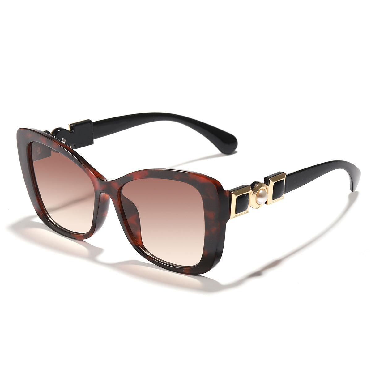 Damen Cat-Eye Sonnenbrille mit eleganter Metallverzierung Karnz