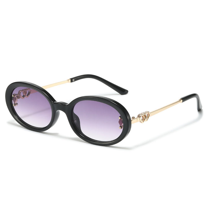 Elegante Shield Sonnenbrille mit dekorativen Metalldetails Karnz