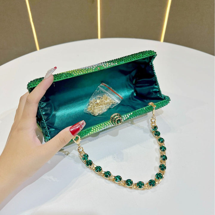 Rhinestone-geprägte Abendhandtasche