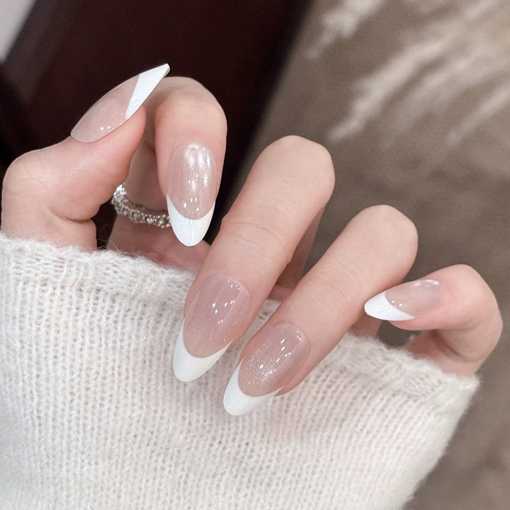 Elegantes French Tip Press-On-Nagelset