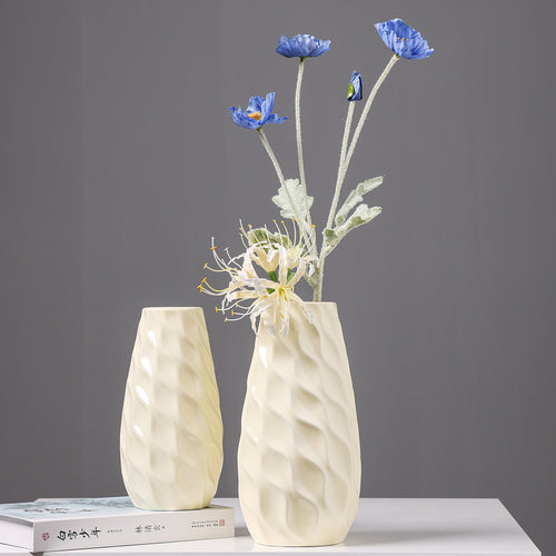 Texturiertes Keramikwaren Blumenvase