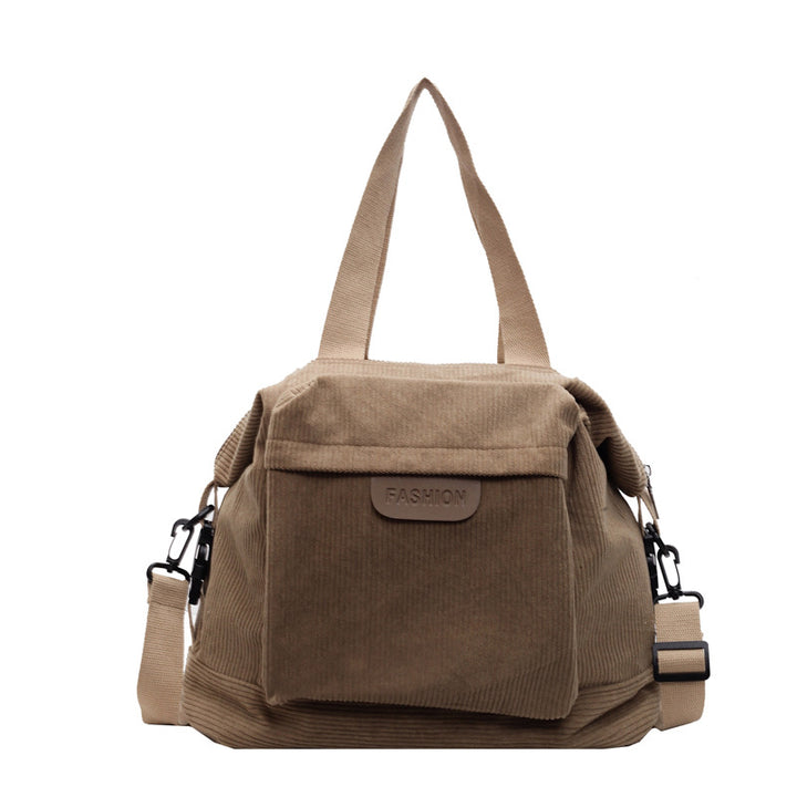 Corduroy Casual Schultertasche Karnz