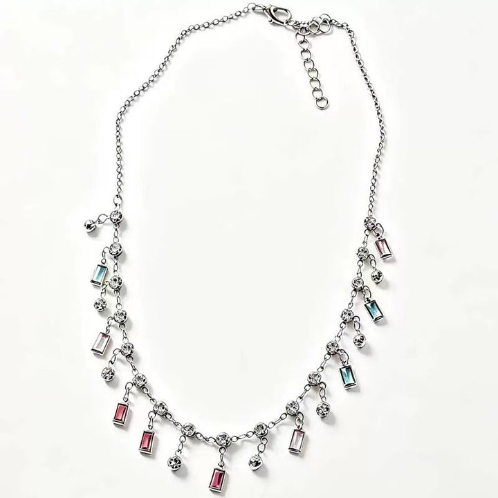 Bunte Charm Statement Halskette Karnz