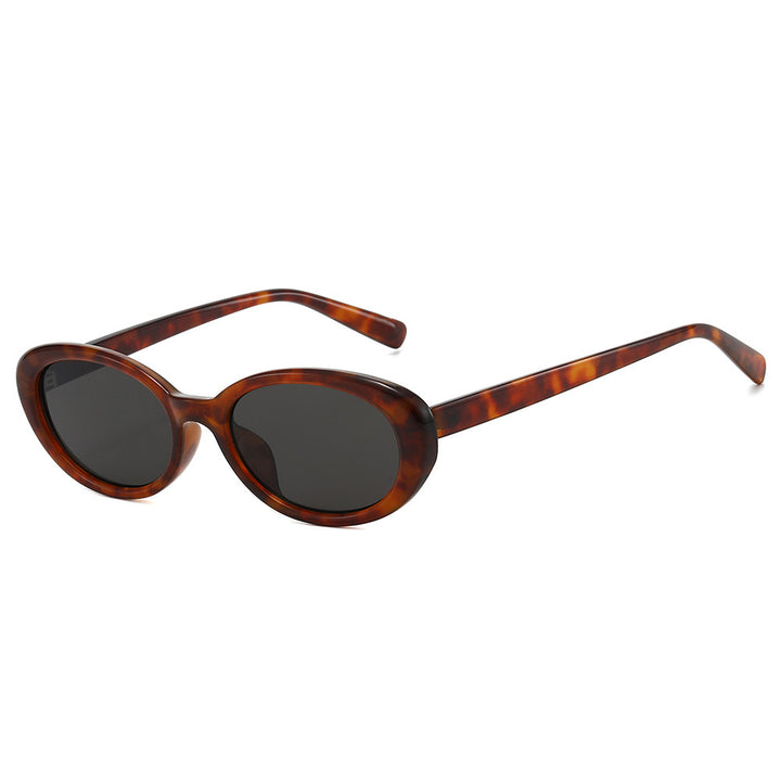 Elegante Vintage Oval Sonnenbrille Karnz