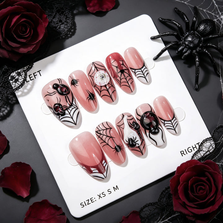 Spooky Halloween-Themen Press-On Nagelset