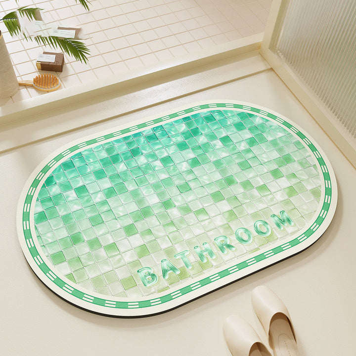 Dekorative Mosaikmuster-Badematte