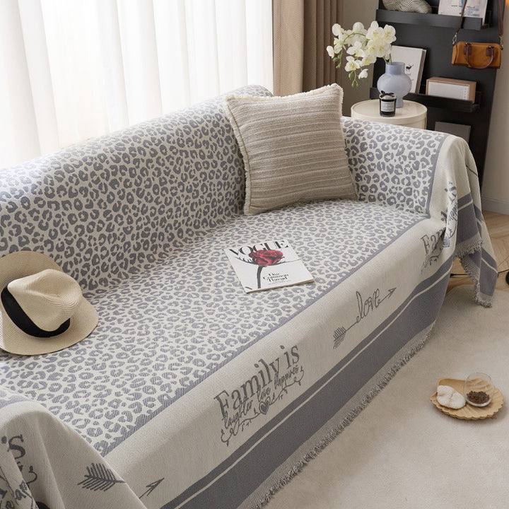 Künstlerischer Leopardenmuster Sofa-Wurfdecke