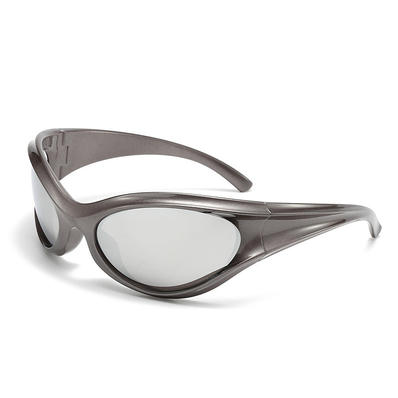 Damen sportliche Sonnenbrille mit aerodynamischem Design und UV-Schutz Karnz