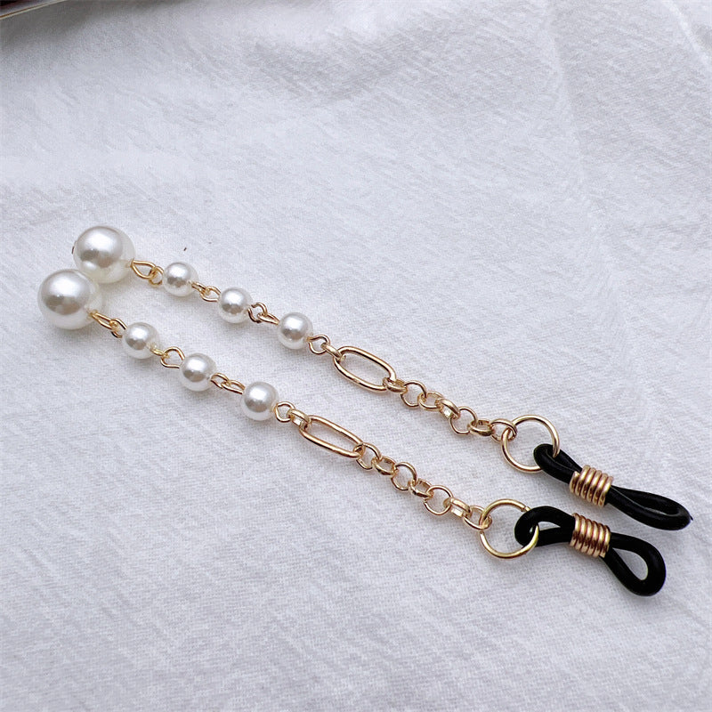 Elegante Perlen-Verbund Brillen Kette Karnz