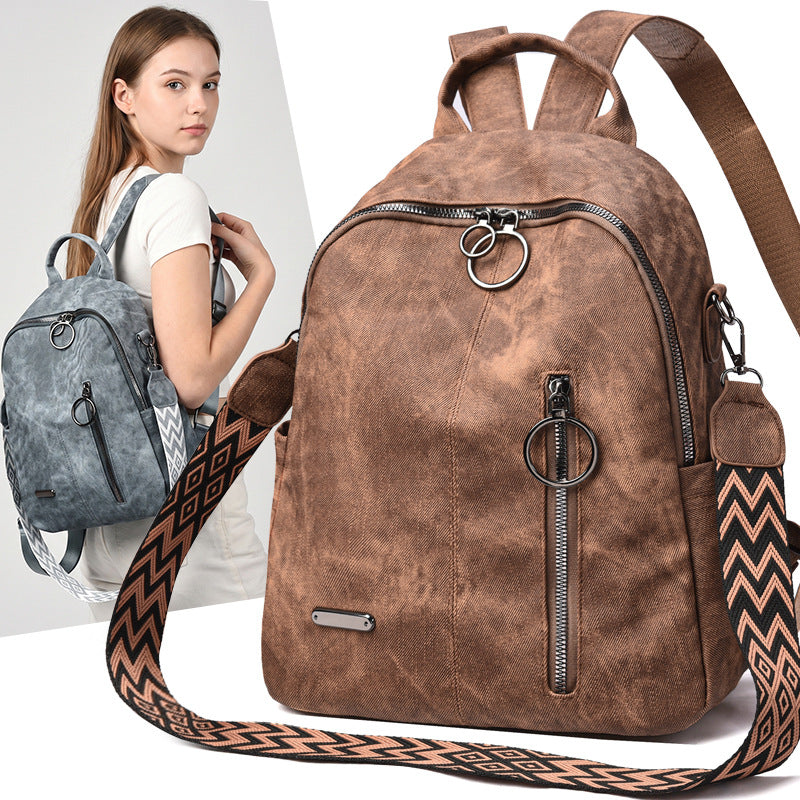 Vintage Leder Rucksack Karnz