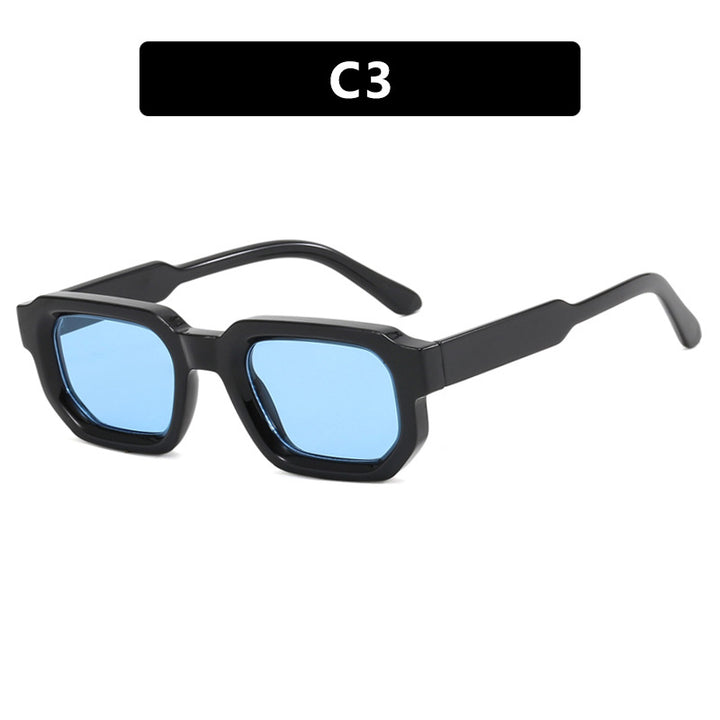 Damen moderne Sonnenbrille im innovativen Rechteckdesign Karnz