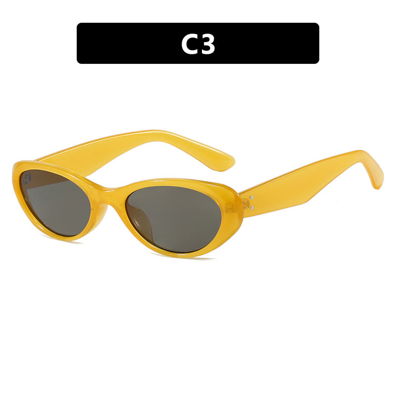 Damen modische Cat-Eye Sonnenbrille mit hochwertigem Kunststoffrahmen und UV-Schutz Karnz