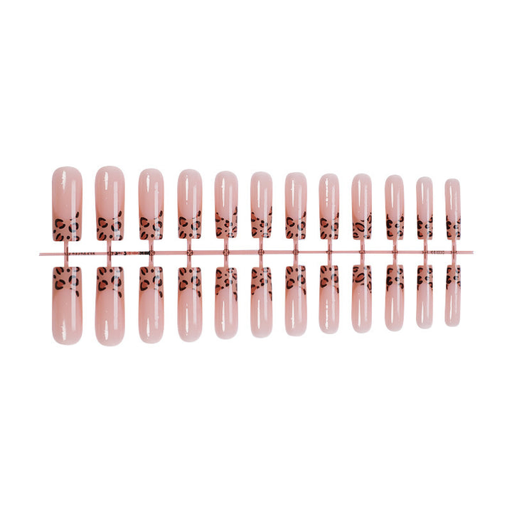 Stylisches Leopard-Print Press-On-Nagel-Set Karnz