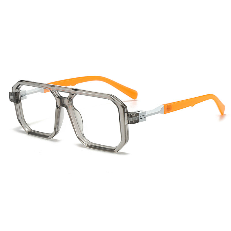 Damen stilvolle oversized Sonnenbrille mit geometrischem Rahmen Karnz