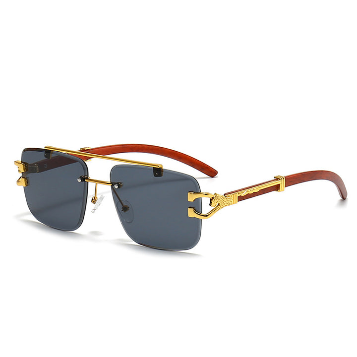 Damen modische Brille mit stilvollem Holzrahmen Karnz
