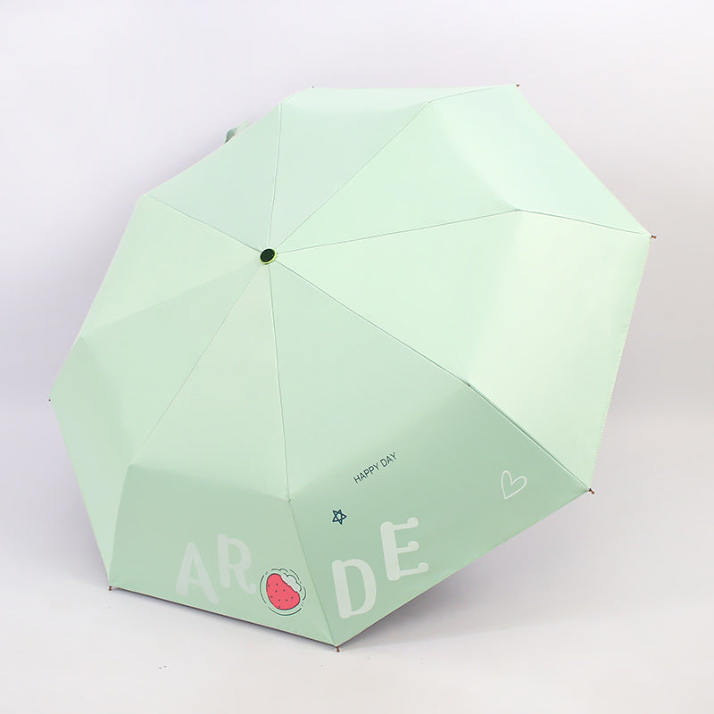 Damen Faltbarer Regenschirm mit fröhlichem Design Karnz
