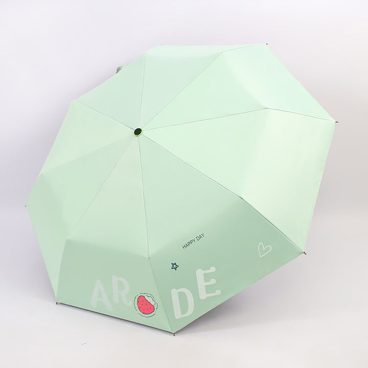 Damen Faltbarer Regenschirm mit fröhlichem Design Karnz