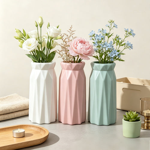 Elegante geometrische Vase Karnz