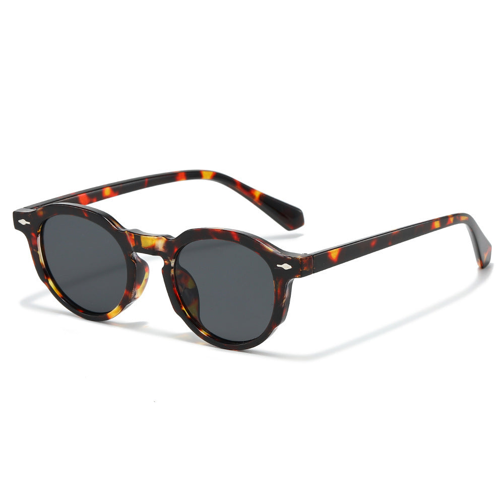 Stylische Retro-Ovalrahmen-Sonnenbrille Karnz
