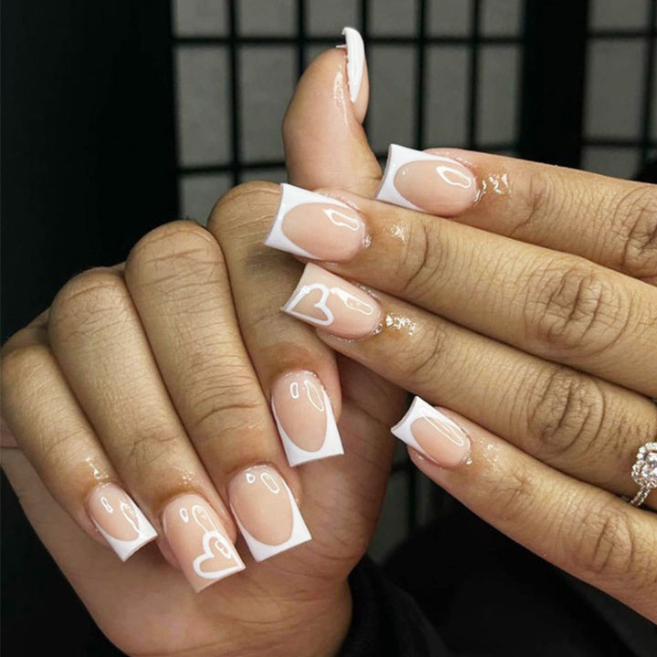 Glamouröse Glitzer-Stiletto Press-On Nägel Karnz