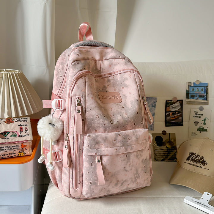 Trendige Sterne und Monde Muster Rucksack Karnz
