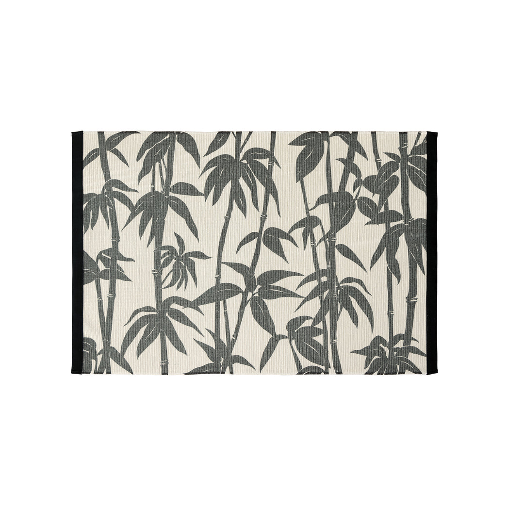 Dekorativer Jacquard‑Tischläufer mit floraler Webstruktur und verstärkter Kante