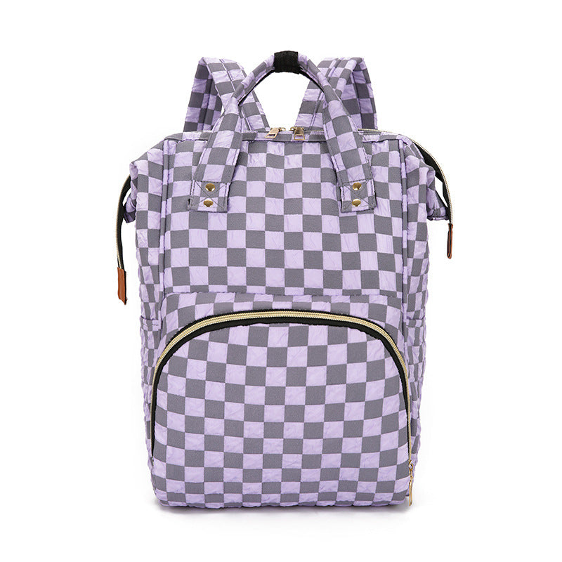 Kariertes Muster Rucksack Karnz