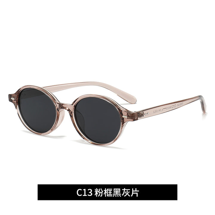 Damen modische Sonnenbrille im klassischen runden Design Karnz