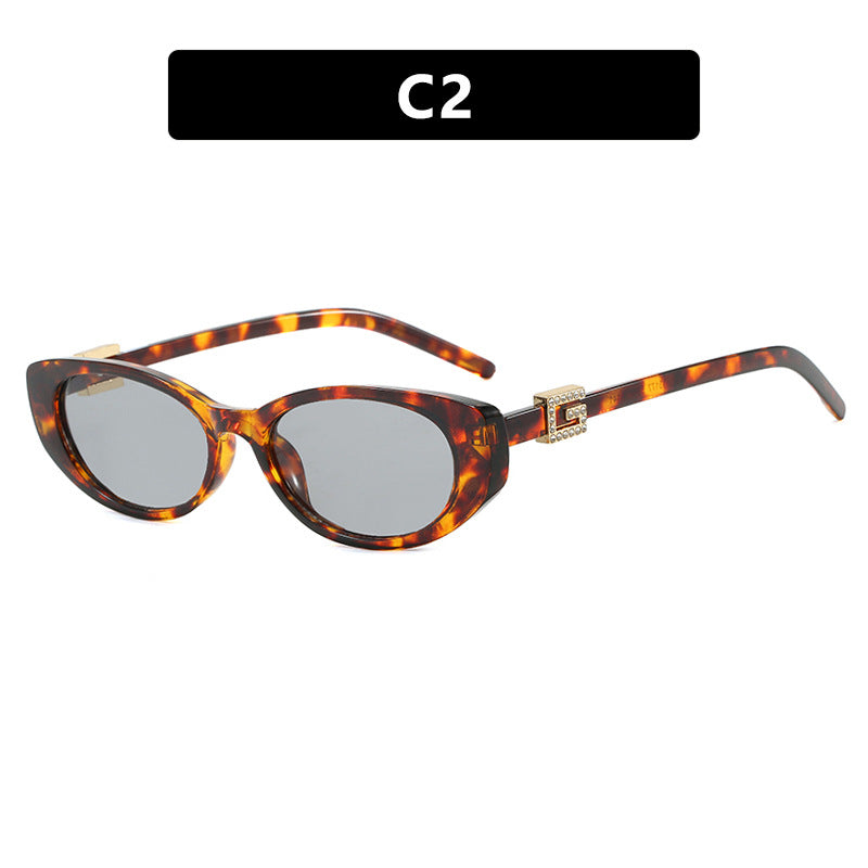 Damen cat-eye Sonnenbrille mit elegantem Metallrahmen und schützendem UV-Filter Karnz