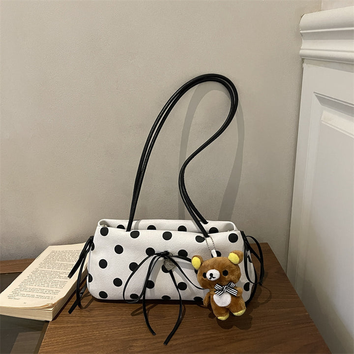 Verspielte Punkt Schultertasche