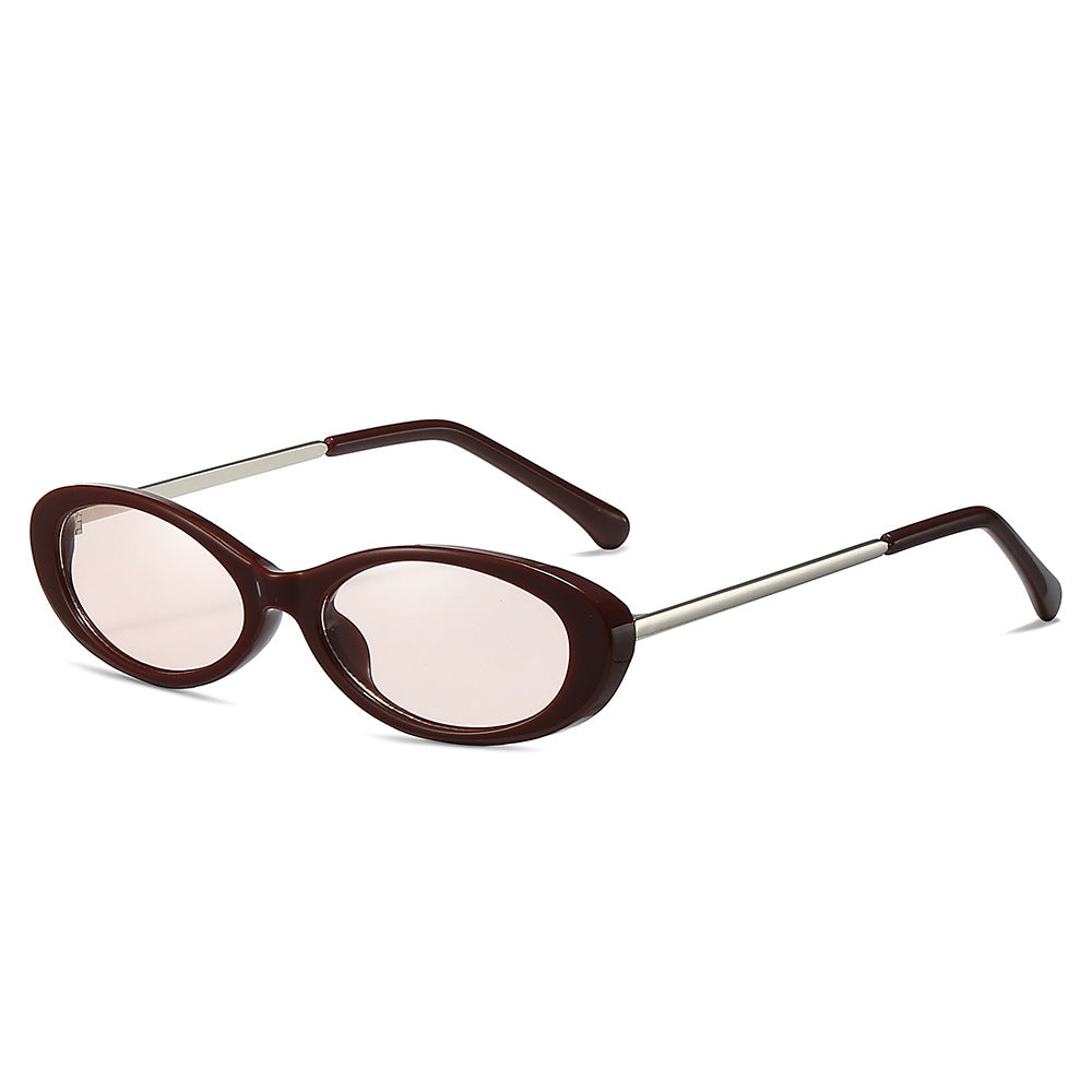 Retro-inspirierte ovale Sonnenbrille Karnz
