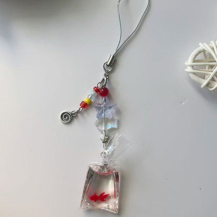 Dekorativer Goldfisch Charm Handy Lanyard Karnz