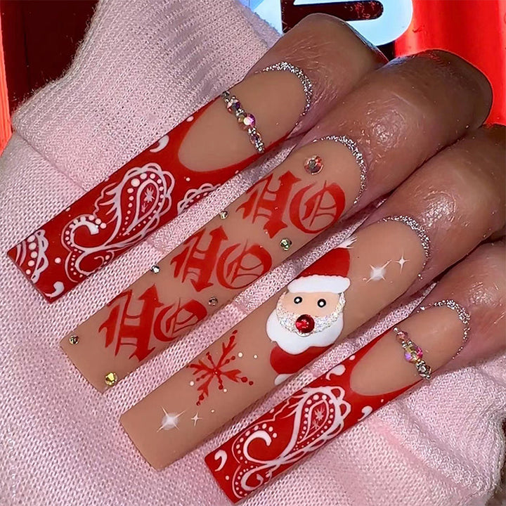 Kreative Weihnachts-Nagelkunst Karnz