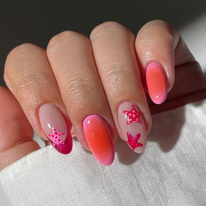 Saisonale Seestern Nagelkunst